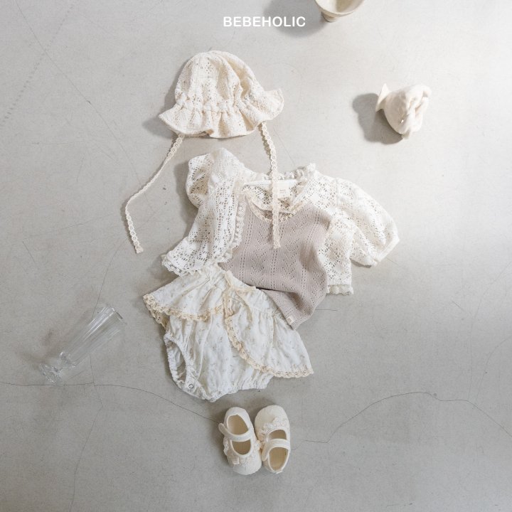 Bebe Holic - Korean Baby Fashion - #babyoutfit - Jelly Knit Sleeveless - 3