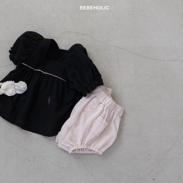 Bebe Holic - Korean Baby Fashion - #babyoutfit - Strap Blouse - 5