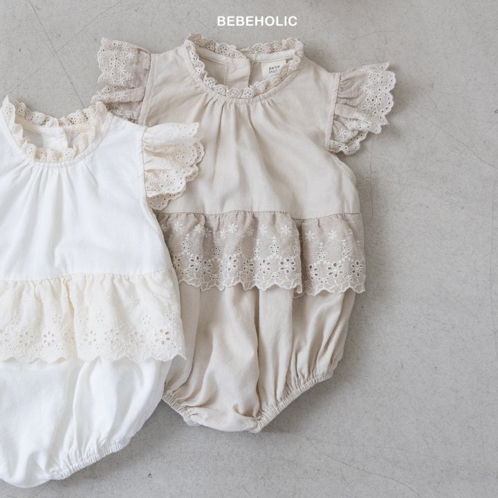 Bebe Holic - Korean Baby Fashion - #babyoutfit - Ruby Linen Suit - 11