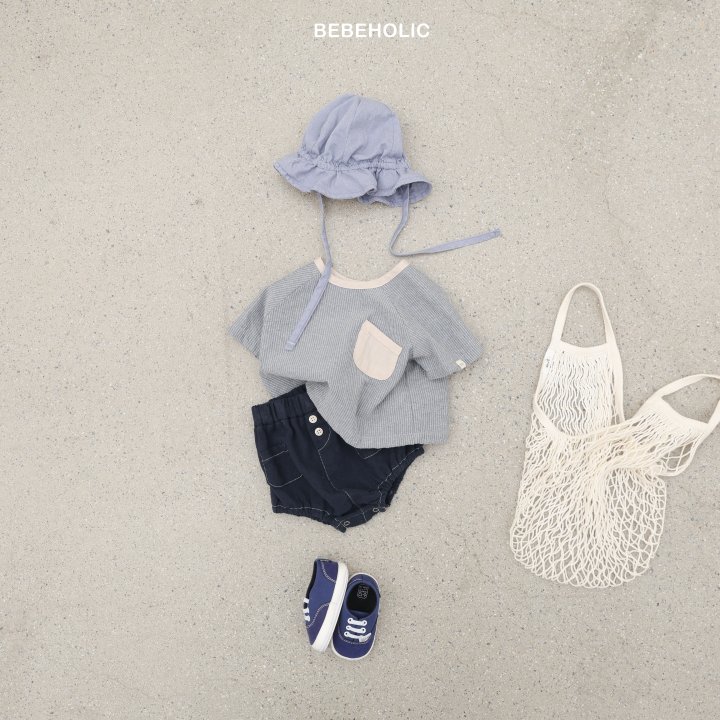 Bebe Holic - Korean Baby Fashion - #babyoutfit - Crew Pocket Shirt - 5