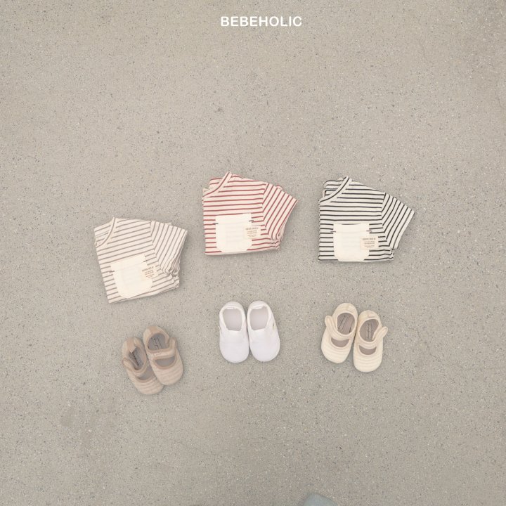 Bebe Holic - Korean Baby Fashion - #babywear - Stripe Pocket Tee - 3