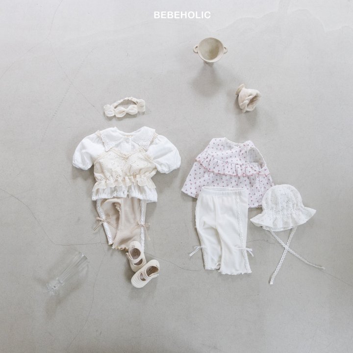 Bebe Holic - Korean Baby Fashion - #onlinebabyshop - Ribbon Bootcut Pants
