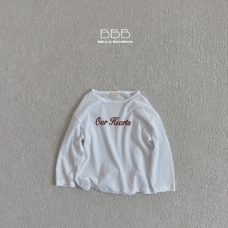 Bella Bambina - Korean Baby Fashion - #babyboutique - Bebe Heart Long Tee - 3