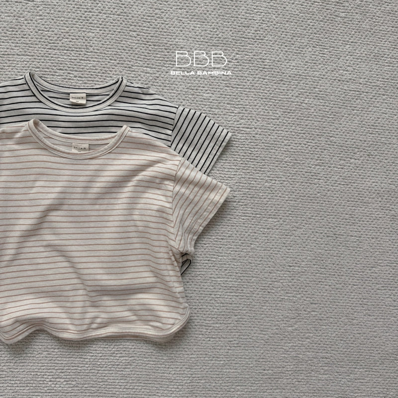 Bella Bambina - Korean Baby Fashion - #babyboutique - Bangbang Striped Tee - 3