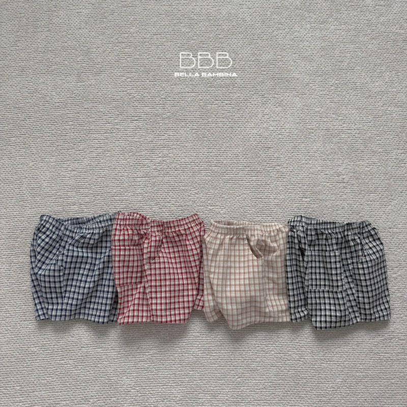 Bella Bambina - Korean Baby Fashion - #babyboutique - Check Pants