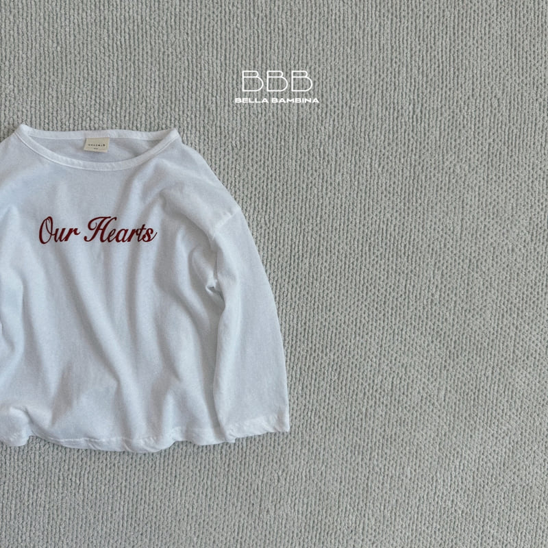 Bella Bambina - Korean Baby Fashion - #babyboutique - Bebe Heart Long Tee - 4