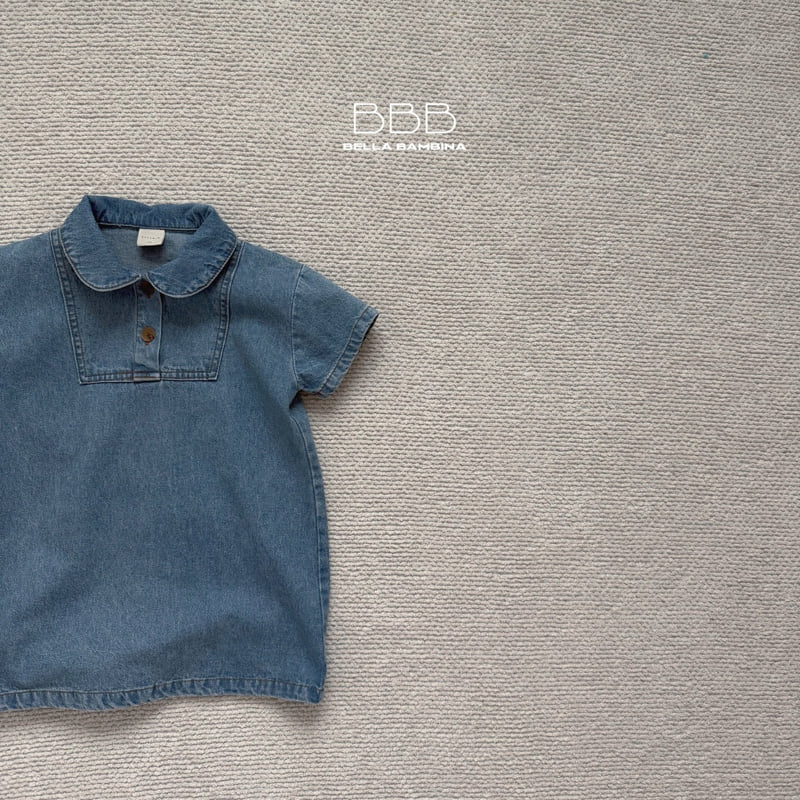 Bella Bambina - Korean Baby Fashion - #babyboutiqueclothing - Bebe Latte Denim Dress - 2