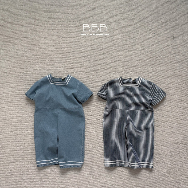 Bella Bambina - Korean Baby Fashion - #babyclothing - Bebe Sailor Long Suit