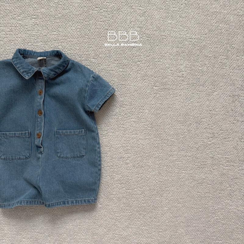 Bella Bambina - Korean Baby Fashion - #babyfashion - Bebe Denim Raku Suit - 3