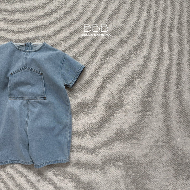 Bella Bambina - Korean Baby Fashion - #babyfashion - Bebe Pocket Denim Suit - 2