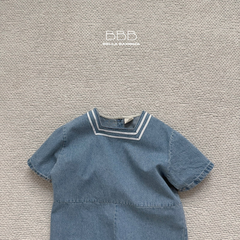 Bella Bambina - Korean Baby Fashion - #babyfever - Bebe Sailor Long Suit - 3