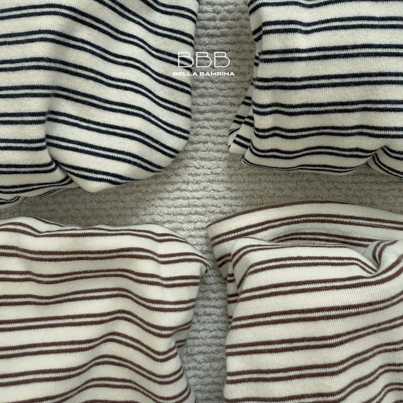 Bella Bambina - Korean Baby Fashion - #babylifestyle - Bebe Nell Stripe Set - 3