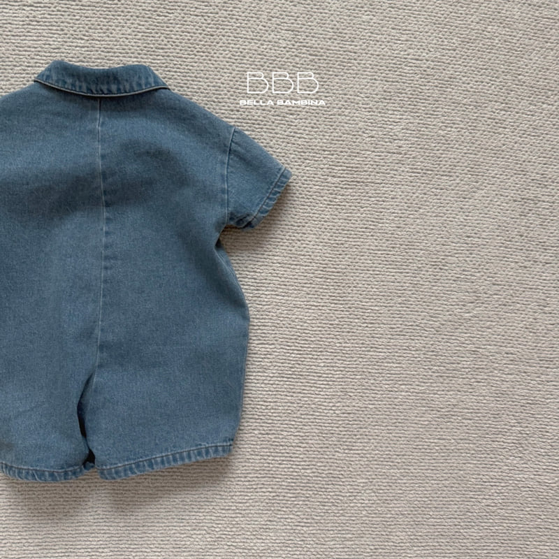 Bella Bambina - Korean Baby Fashion - #babyoninstagram - Bebe Denim Raku Suit - 7