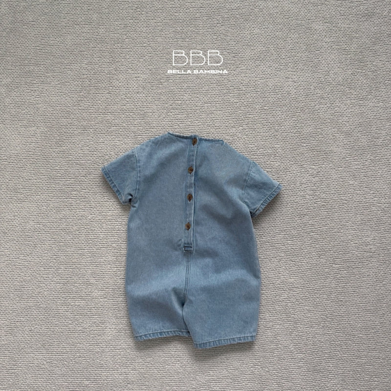 Bella Bambina - Korean Baby Fashion - #babyoninstagram - Bebe Pocket Denim Suit - 6