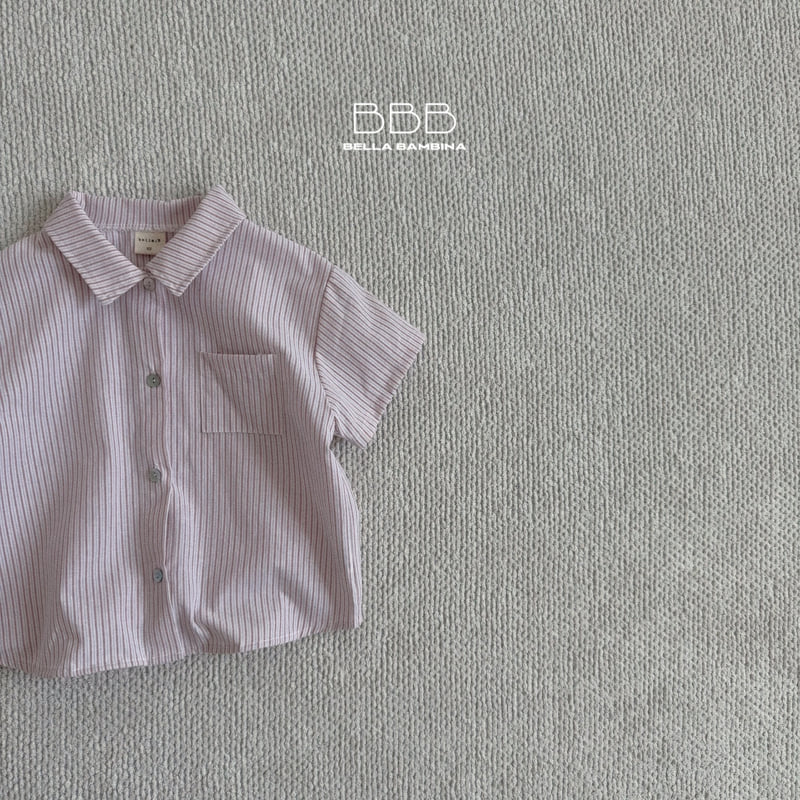 Bella Bambina - Korean Baby Fashion - #babylifestyle - Bebe Plain Shirt Set - 4
