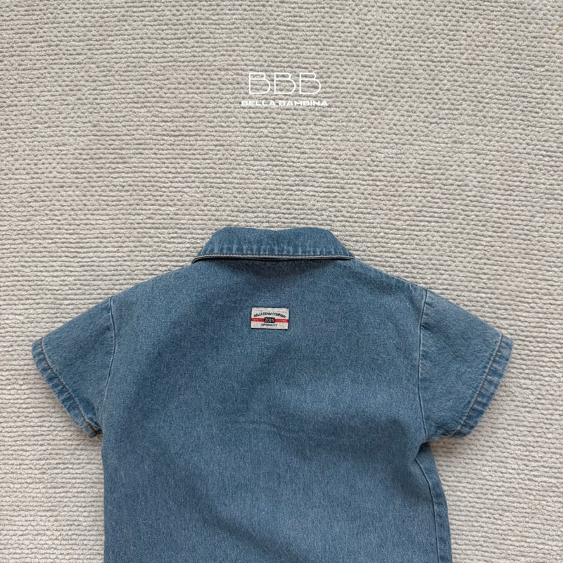 Bella Bambina - Korean Baby Fashion - #babyoninstagram - Bebe Latte Denim Dress - 8