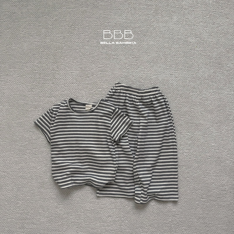 Bella Bambina - Korean Baby Fashion - #babylifestyle - Bebe Nell Stripe Set - 4