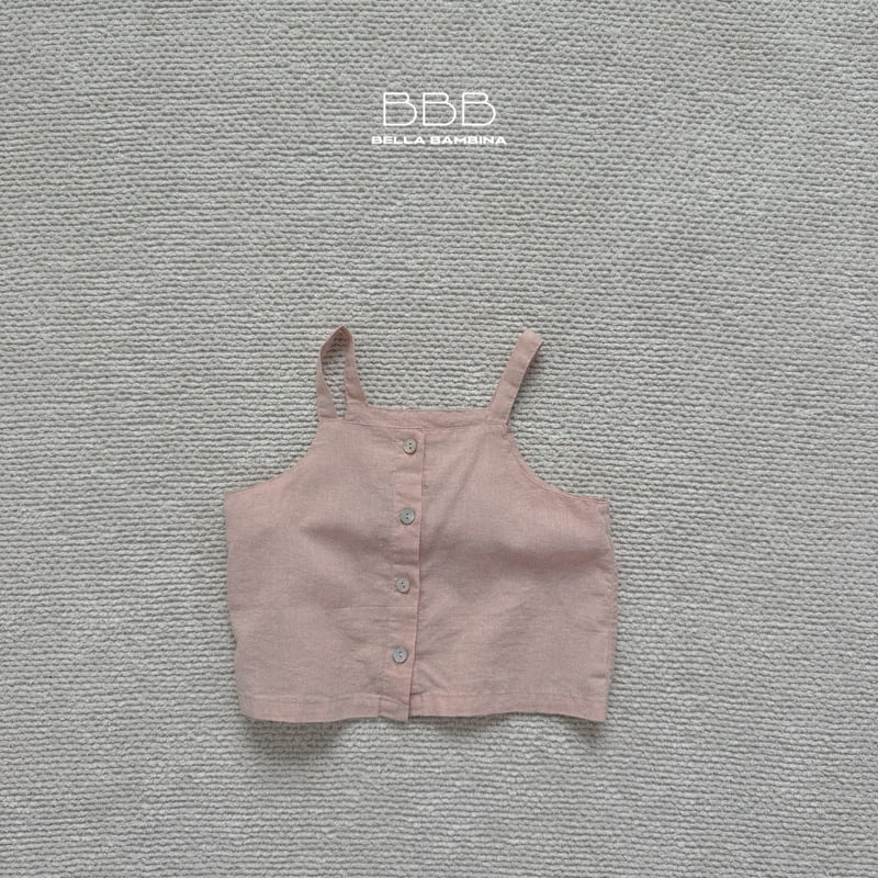 Bella Bambina - Korean Children Fashion - #childofig - Square Linen Sleeveless Tee - 2