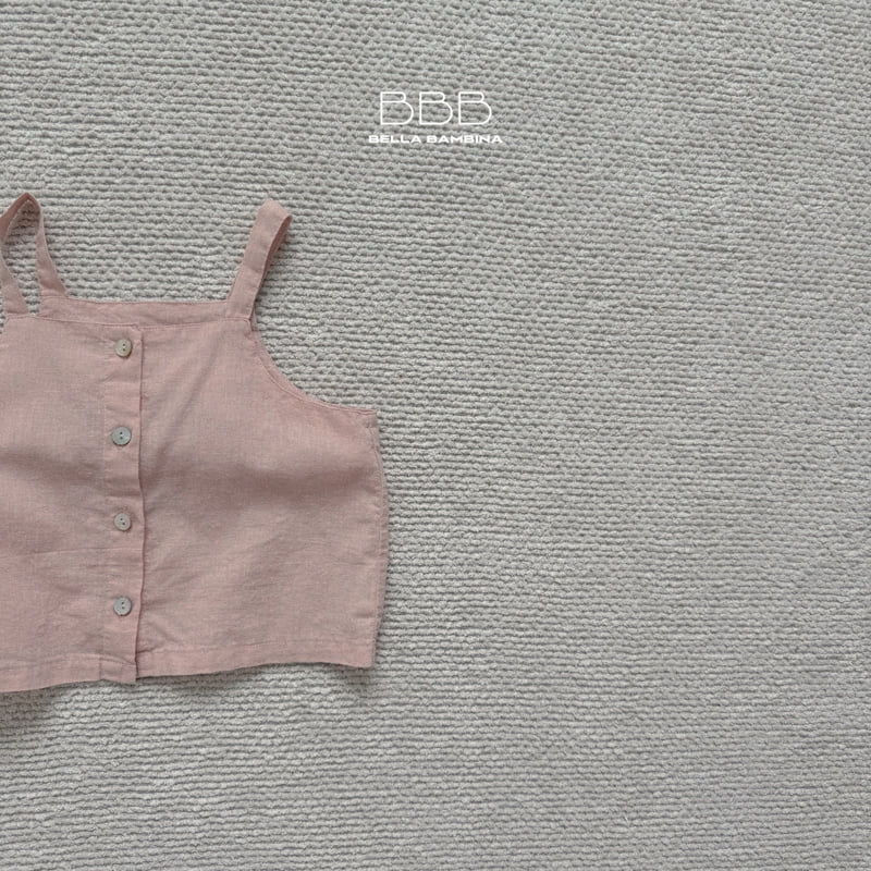 Bella Bambina - Korean Children Fashion - #childofig - Square Linen Sleeveless Tee - 3