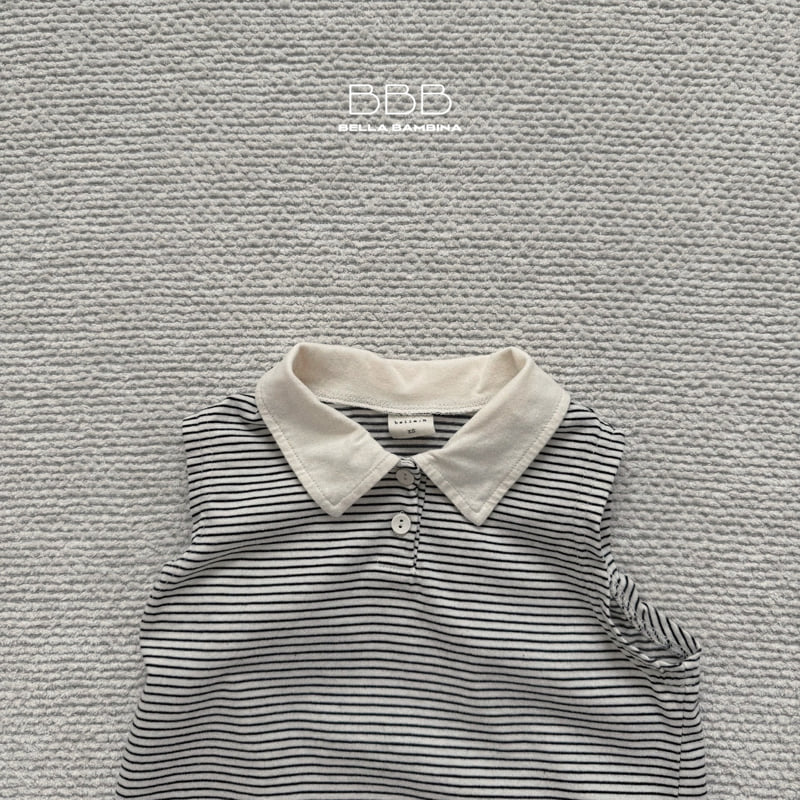 Bella Bambina - Korean Children Fashion - #childrensboutique - Striped Collar Tee - 7