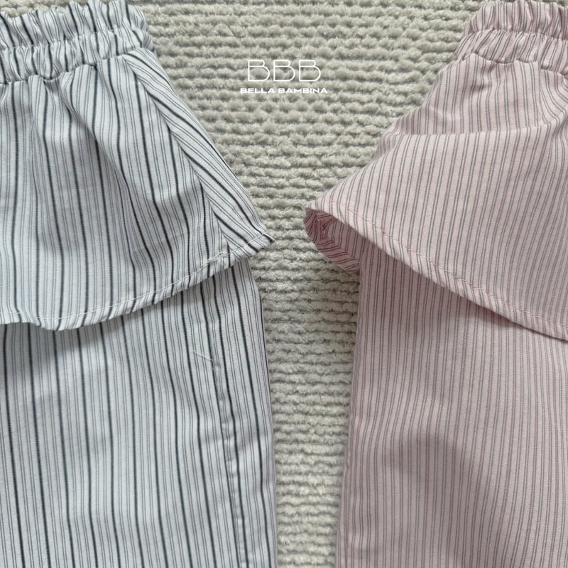 Bella Bambina - Korean Children Fashion - #designkidswear - Stripe Chubby Pants - 2