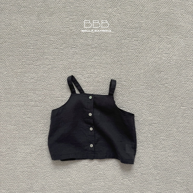 Bella Bambina - Korean Children Fashion - #designkidswear - Square Linen Sleeveless Tee - 5