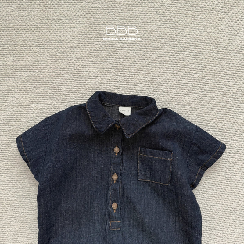 Bella Bambina - Korean Children Fashion - #designkidswear - Bow Denim Suit - 2