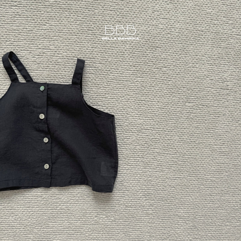 Bella Bambina - Korean Children Fashion - #discoveringself - Square Linen Sleeveless Tee - 6