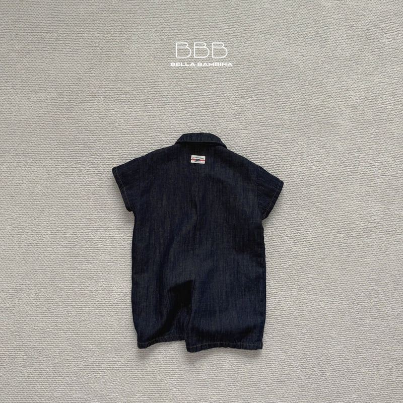 Bella Bambina - Korean Children Fashion - #kidsshorts - Bow Denim Suit - 5
