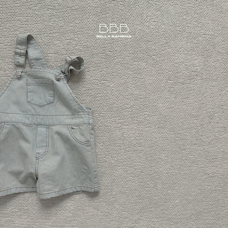 Bella Bambina - Korean Children Fashion - #kidzfashiontrend - Bro Stripe Overalls - 2