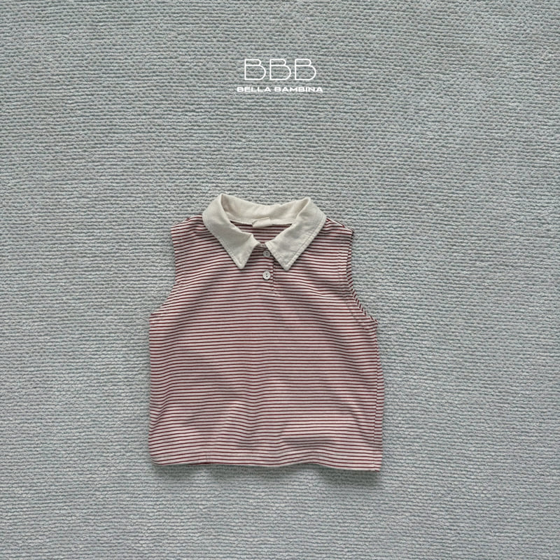 Bella Bambina - Korean Children Fashion - #prettylittlegirls - Striped Collar Tee - 2