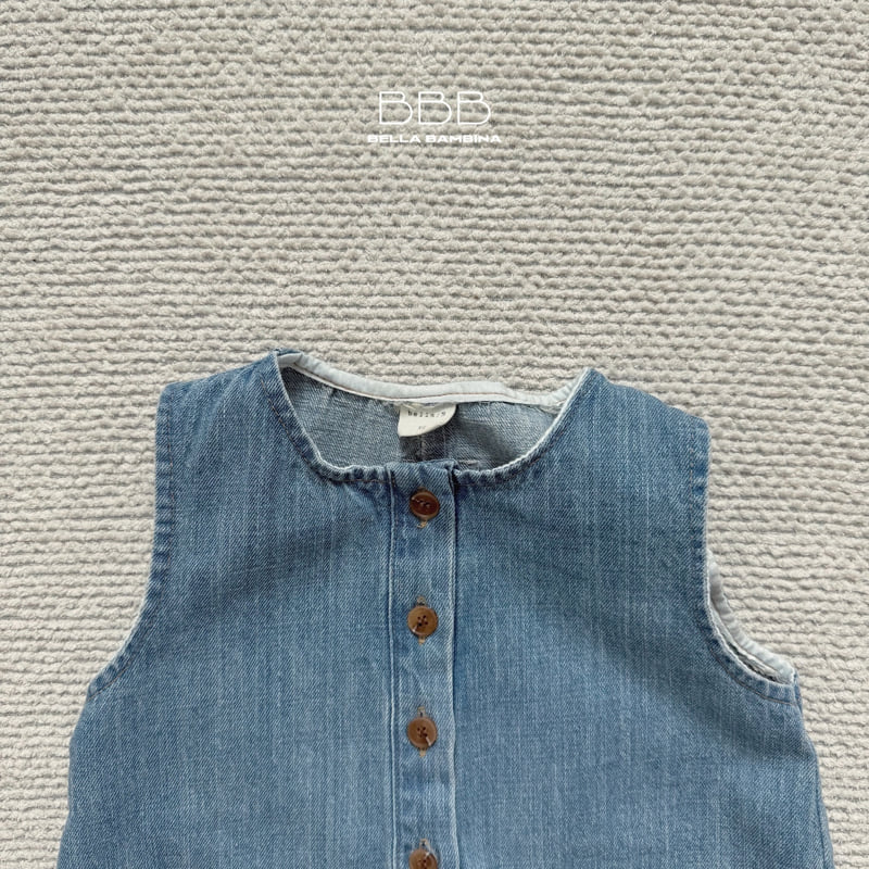 Bella Bambina - Korean Children Fashion - #minifashionista - Rose Denim Suit - 4