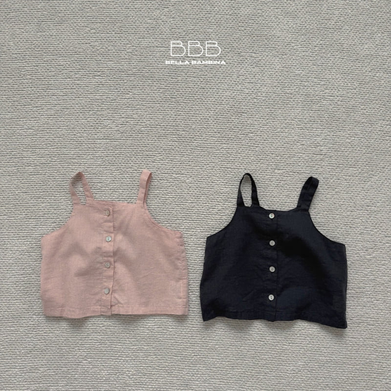 Bella Bambina - Korean Children Fashion - #prettylittlegirls - Square Linen Sleeveless Tee