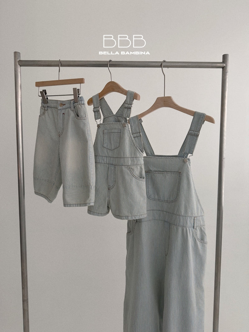 Bella Bambina - Korean Women Fashion - #momslook - Adult Bro Stripe Overalls - 7