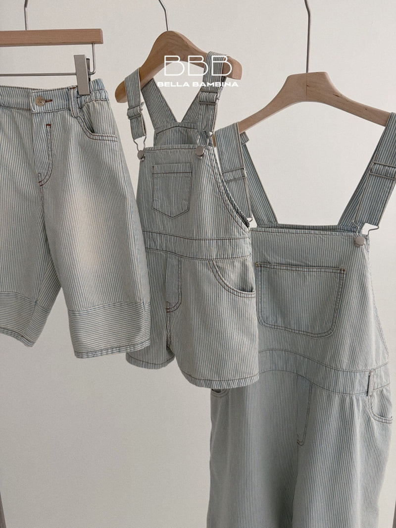Bella Bambina - Korean Women Fashion - #momslook - Adult Bro Stripe Overalls - 9