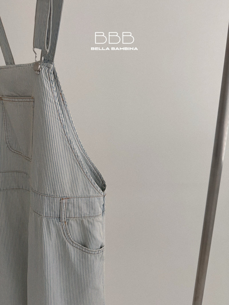 Bella Bambina - Korean Women Fashion - #romanticstyle - Adult Bro Stripe Overalls - 3