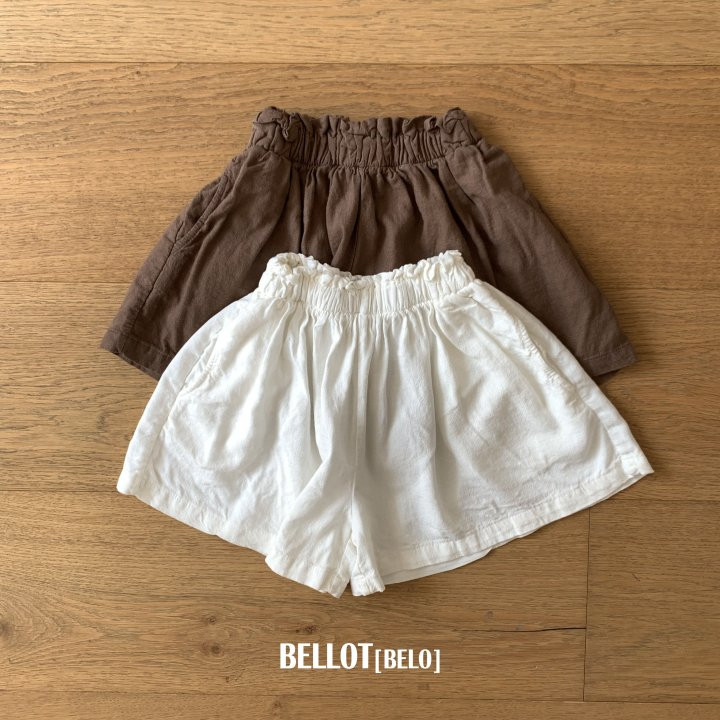 Bellot - Korean Children Fashion - #childofig - Linen Skirt Shorts