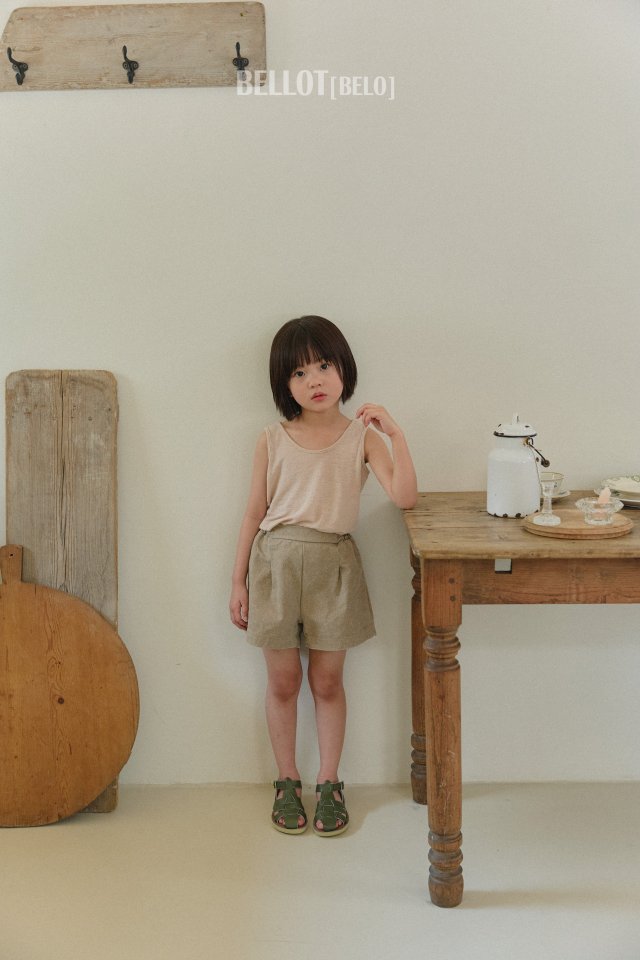 Bellot - Korean Children Fashion - #childrensboutique - Linen U-Neck Sleeveless - 3