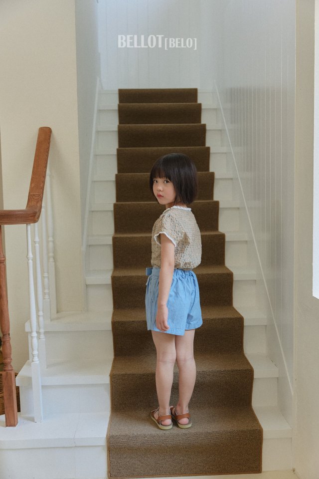 Bellot - Korean Children Fashion - #designkidswear - Check Lace Blouse - 8