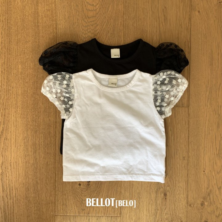 Bellot - Korean Children Fashion - #discoveringself - Flower Mesh Tee