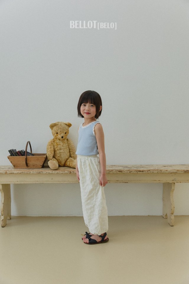 Bellot - Korean Children Fashion - #discoveringself - Embossed Flower Pants - 7