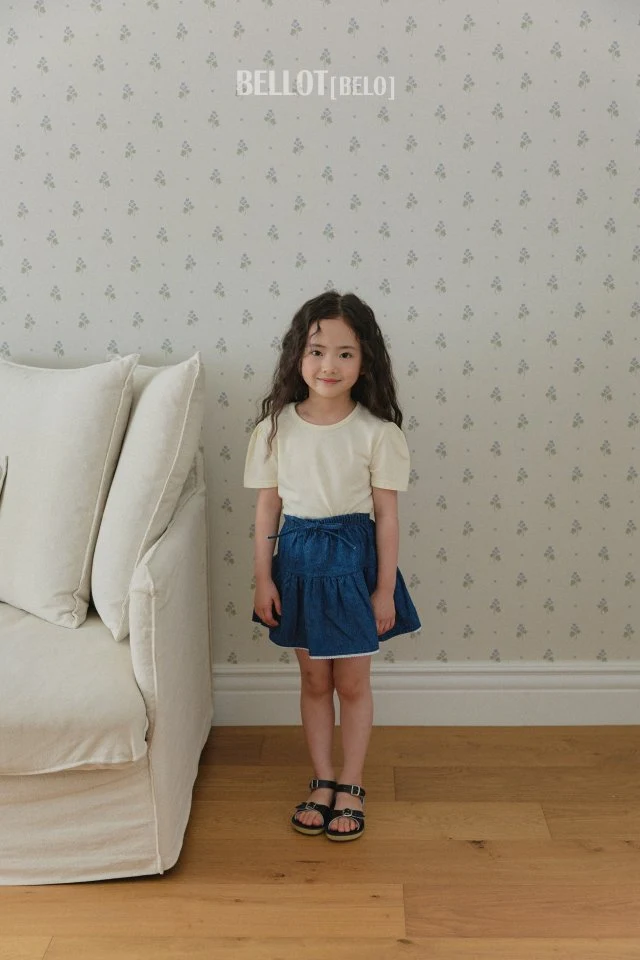 Bellot - Korean Children Fashion - #fashionkids - Celine Shirring Tee - 7