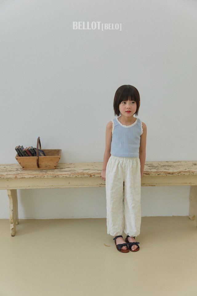 Bellot - Korean Children Fashion - #kidsshorts - Embossed Flower Pants - 9