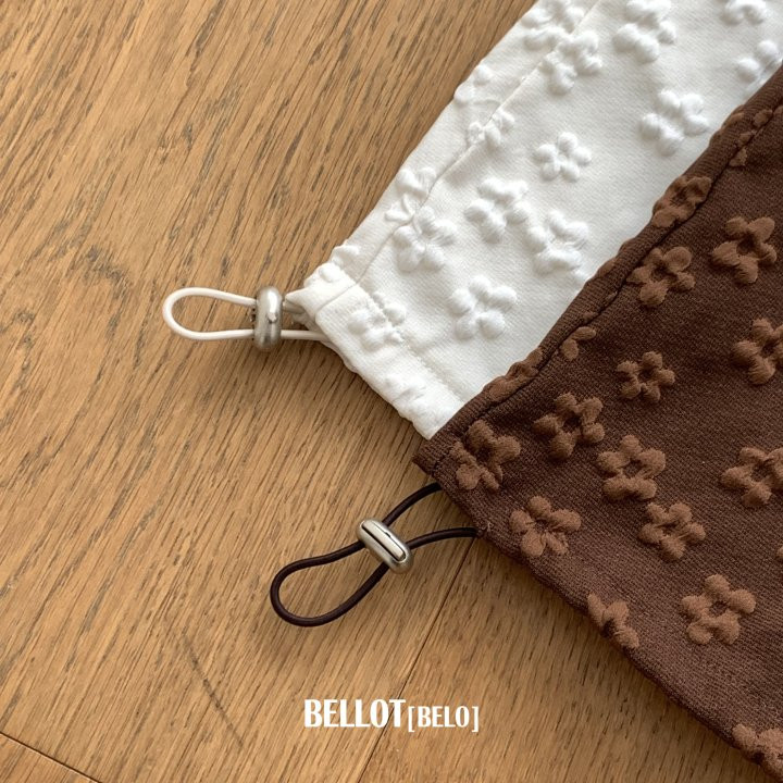 Bellot - Korean Children Fashion - #kidsstore - Embossed Flower Pants - 10