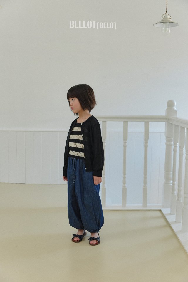 Bellot - Korean Children Fashion - #kidzfashiontrend - Balloon Denim Pants - 8
