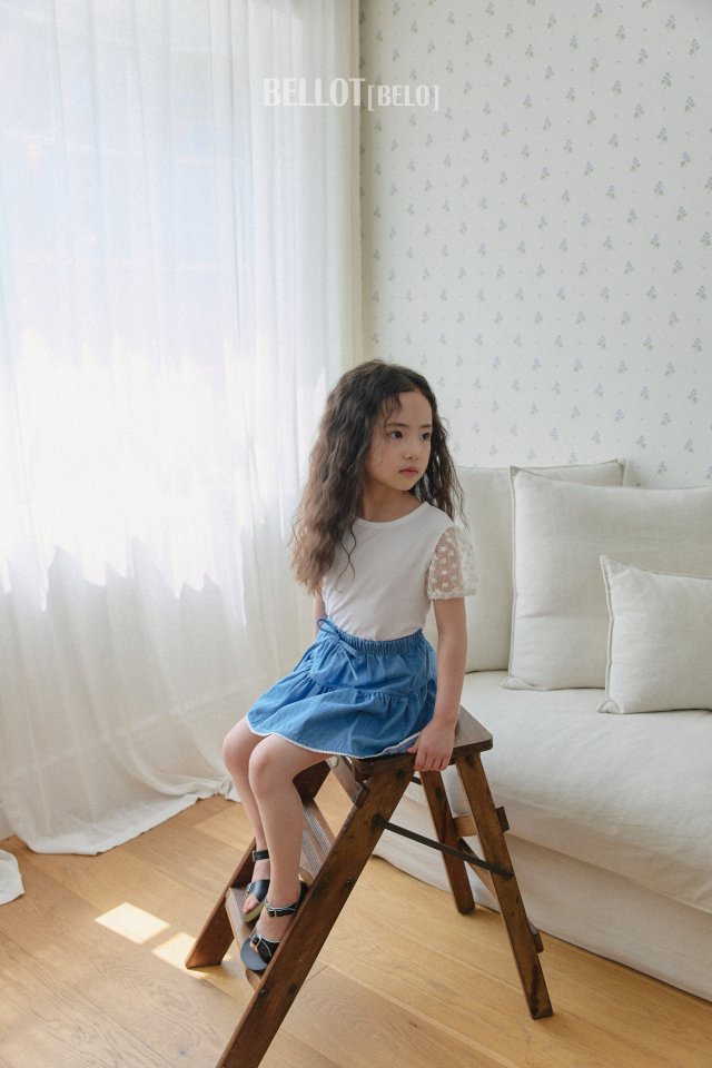 Bellot - Korean Children Fashion - #minifashionista - Flower Mesh Tee - 9