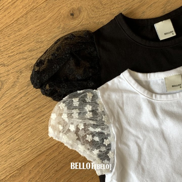 Bellot - Korean Children Fashion - #prettylittlegirls - Flower Mesh Tee - 10