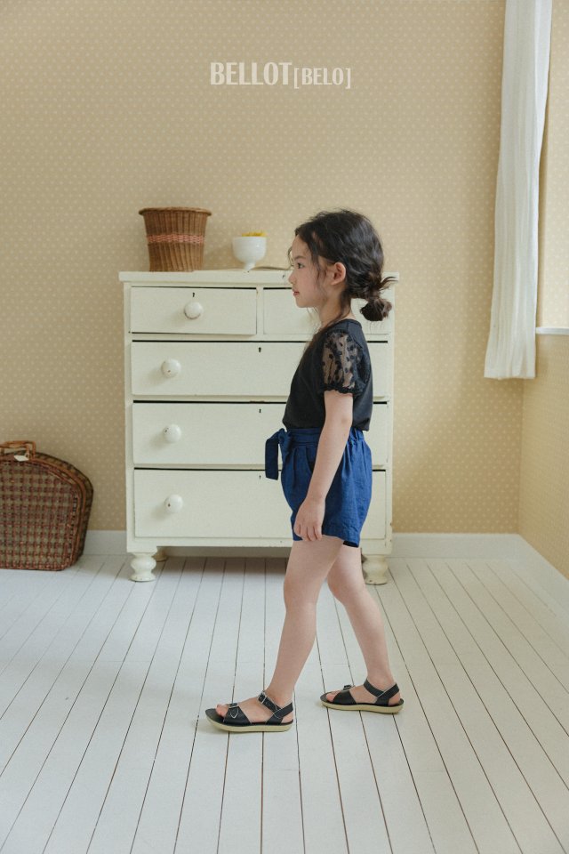 Bellot - Korean Children Fashion - #prettylittlegirls - Ribbon Denim Shorts - 9