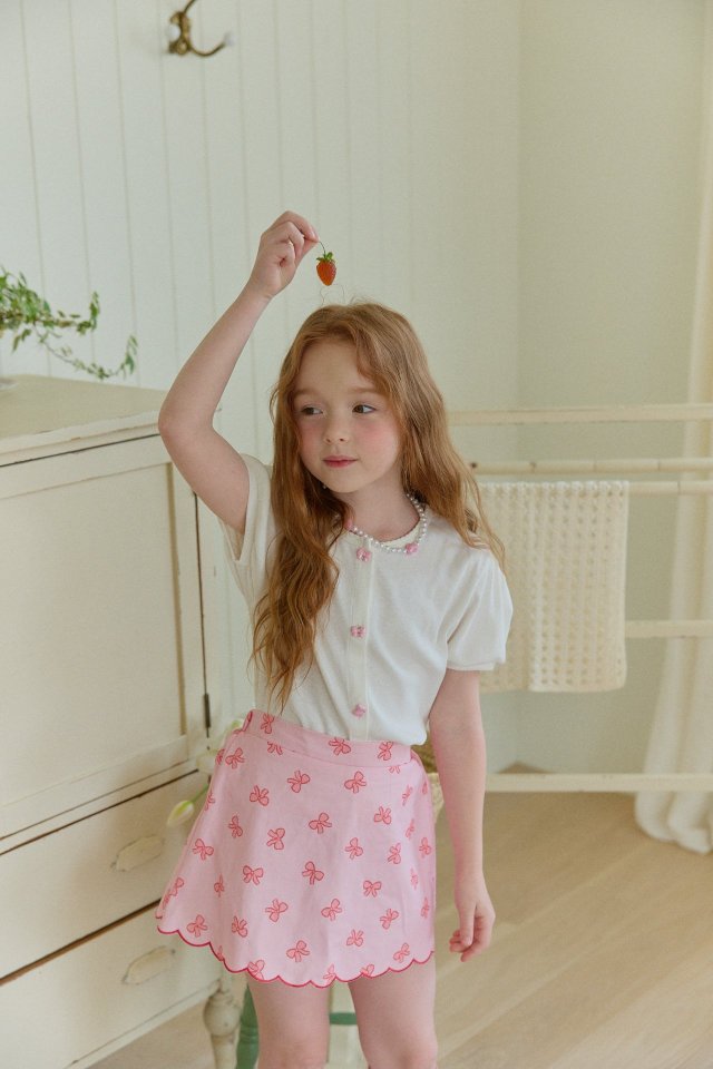 Ribbon Button Cardigan by Berry Berry for Child - view 7