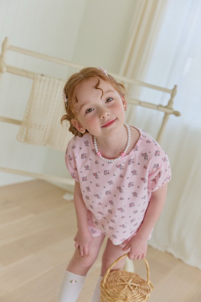 Berry Berry - Korean Children Fashion - #Kfashion4kids - Flower Terry Set - 6